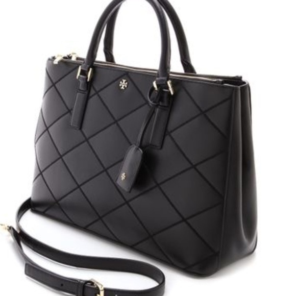 Tory Burch Robinson Stitches Double Zip Tote - Picture 1 of 11